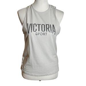 Victoria Sport Gray Tank With Gray Sparkle Sz XS